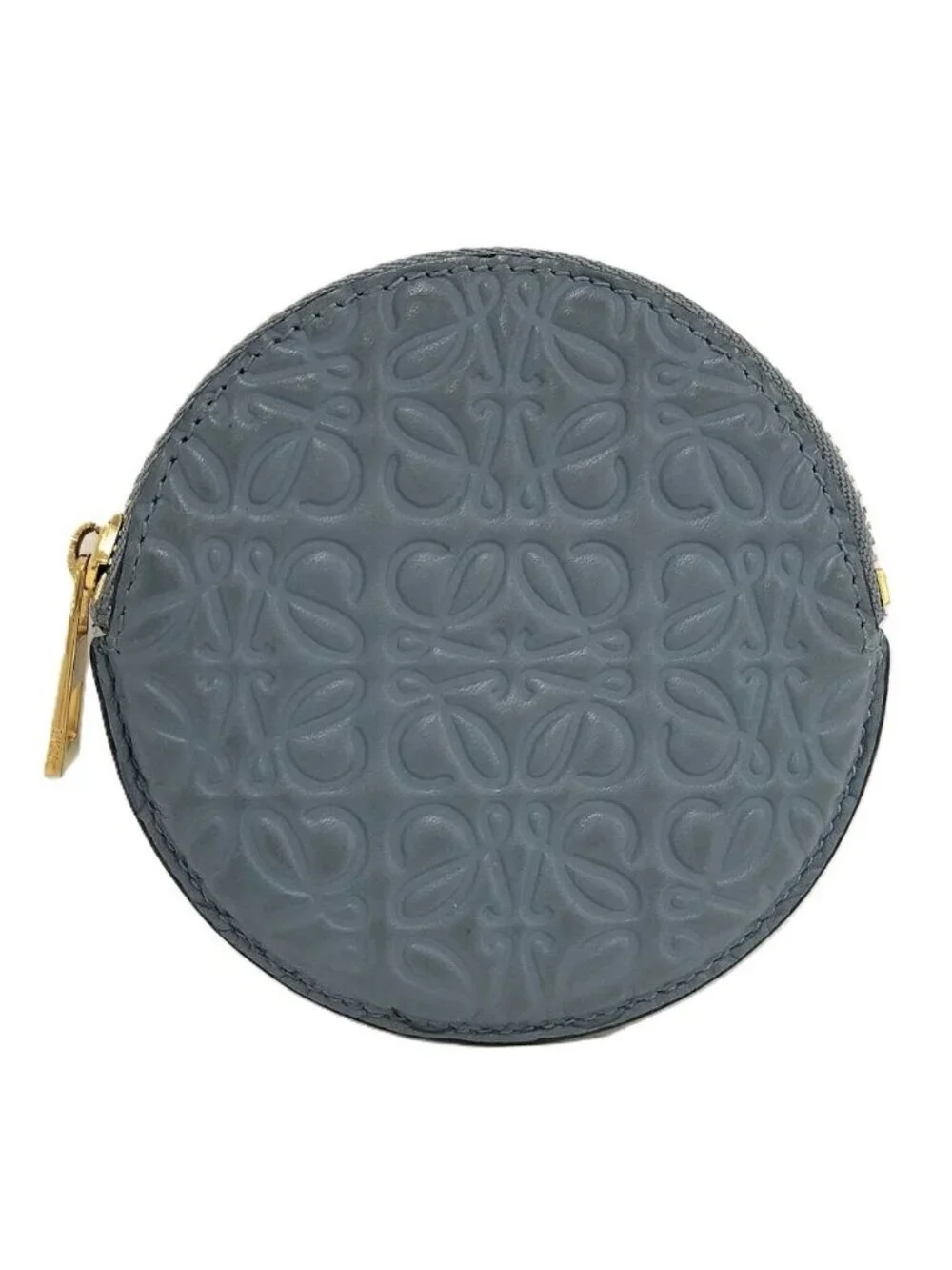 Loewe Repeat Anagram Coin Case Leather Blue